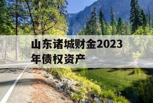 山东诸城财金2023年债权资产