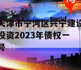 天津市宁河区兴宁建设投资2023年债权一号