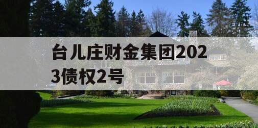 台儿庄财金集团2023债权2号