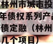 河南林州市城市投资2023年债权系列产品政府债定融（林州市城投有几个项目）