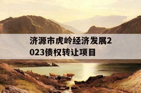 济源市虎岭经济发展2023债权转让项目