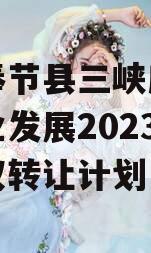 重庆奉节县三峡库区生态产业发展2023年收益权转让计划