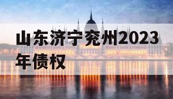 山东济宁兖州2023年债权