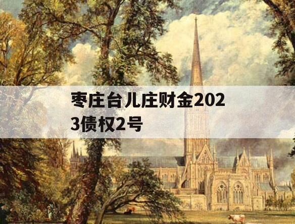 枣庄台儿庄财金2023债权2号