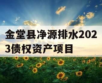 金堂县净源排水2023债权资产项目