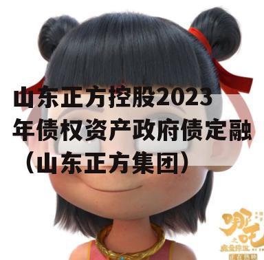 山东正方控股2023年债权资产政府债定融（山东正方集团）