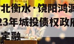 河北衡水·饶阳鸿源2023年城投债权政府债定融