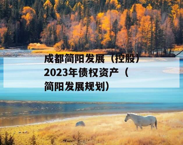 成都简阳发展（控股）2023年债权资产（简阳发展规划）