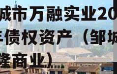 邹城市万融实业2023年债权资产（邹城万盈隆商业）