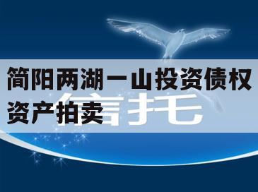 简阳两湖一山投资债权资产拍卖