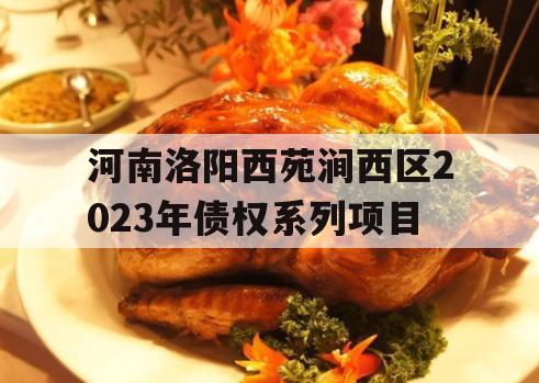 河南洛阳西苑涧西区2023年债权系列项目