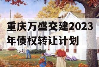 重庆万盛交建2023年债权转让计划