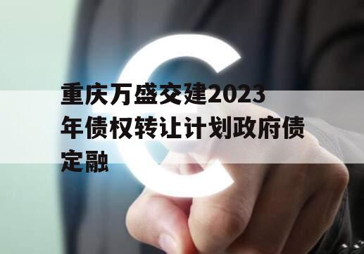 重庆万盛交建2023年债权转让计划政府债定融