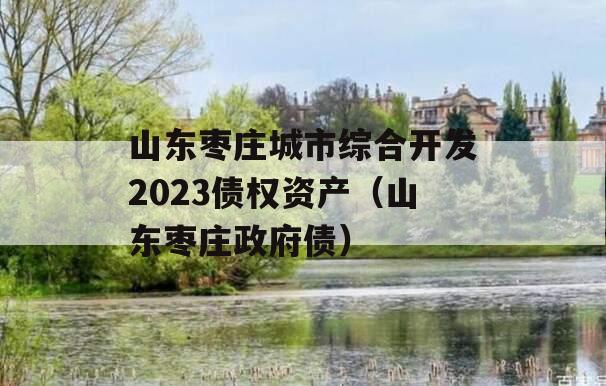 山东枣庄城市综合开发2023债权资产（山东枣庄政府债）