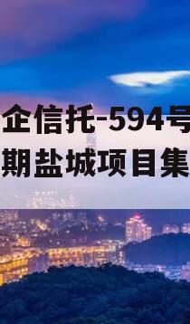 大央企信托-594号一年期盐城项目集合信托