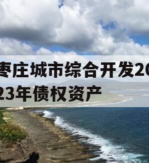 枣庄城市综合开发2023年债权资产