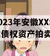 2023年安徽XX城建债权资产拍卖