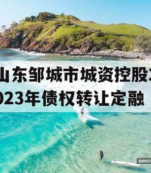 山东邹城市城资控股2023年债权转让定融