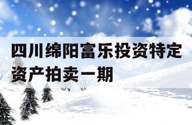 四川绵阳富乐投资特定资产拍卖一期