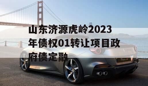 山东济源虎岭2023年债权01转让项目政府债定融