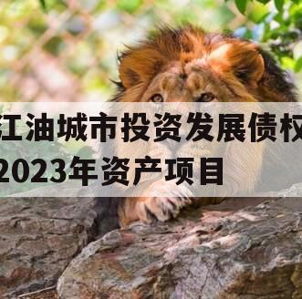 江油城市投资发展债权2023年资产项目