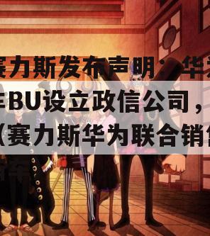 赛力斯发布声明：华为车BU设立政信公司，（赛力斯华为联合销售新车）