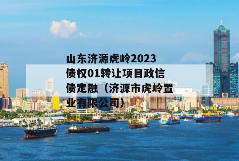 山东济源虎岭2023债权01转让项目政信债定融（济源市虎岭置业有限公司）