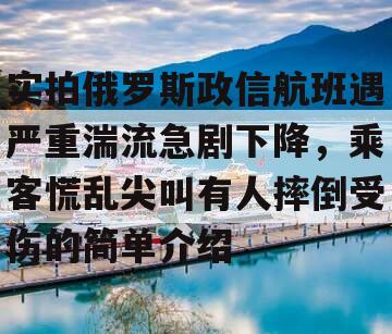 实拍俄罗斯政信航班遇严重湍流急剧下降，乘客慌乱尖叫有人摔倒受伤的简单介绍