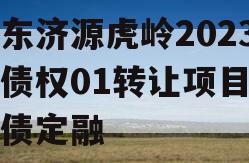 山东济源虎岭2023年债权01转让项目政府债定融