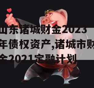 山东诸城财金2023年债权资产,诸城市财金2021定融计划