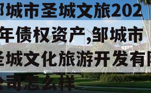 邹城市圣城文旅2023年债权资产,邹城市圣城文化旅游开发有限公司怎么样