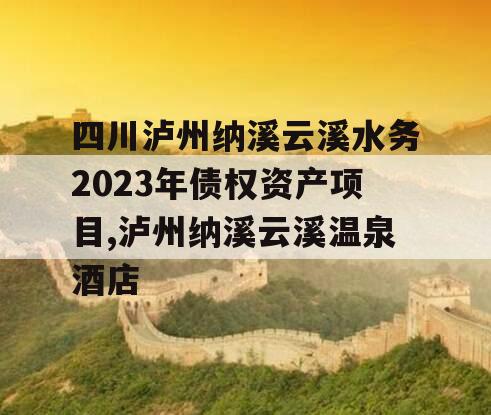 四川泸州纳溪云溪水务2023年债权资产项目,泸州纳溪云溪温泉酒店