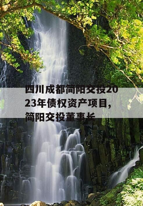 四川成都简阳交投2023年债权资产项目,简阳交投董事长