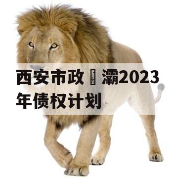 西安市政浐灞2023年债权计划