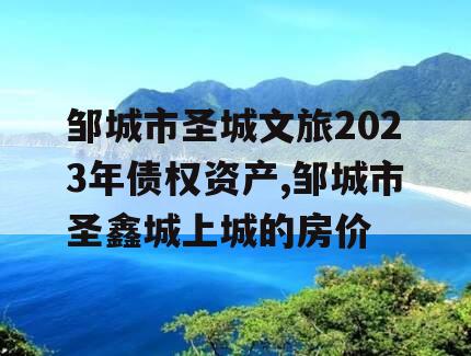 邹城市圣城文旅2023年债权资产,邹城市圣鑫城上城的房价