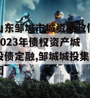 山东邹城市城资控政信2023年债权资产城投债定融,邹城城投集团