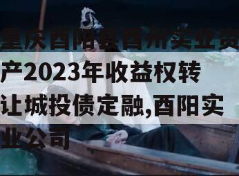 重庆酉阳县酉州实业资产2023年收益权转让城投债定融,酉阳实业公司