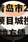 山东省青岛市2023年政信项目城投债定融,青岛市地方债