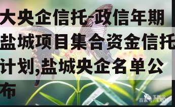 大央企信托-政信年期盐城项目集合资金信托计划,盐城央企名单公布