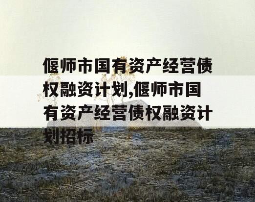 偃师市国有资产经营债权融资计划,偃师市国有资产经营债权融资计划招标