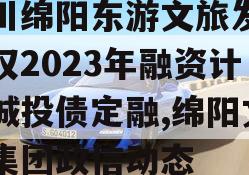 四川绵阳东游文旅发展债权2023年融资计划城投债定融,绵阳文旅集团政信动态