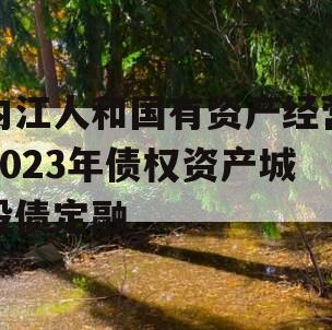 内江人和国有资产经营2023年债权资产城投债定融