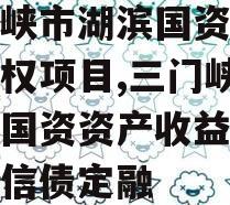 三门峡市湖滨国资资产收益权项目,三门峡市湖滨国资资产收益权项目政信债定融