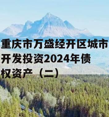 重庆市万盛经开区城市开发投资2024年债权资产（二）