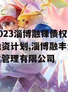 2023淄博融锋债权融资计划,淄博融丰企业管理有限公司