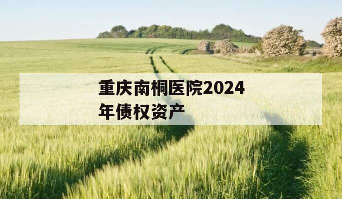 重庆南桐医院2024年债权资产