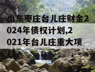 山东枣庄台儿庄财金2024年债权计划,2021年台儿庄重大项目