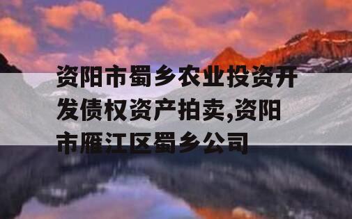 资阳市蜀乡农业投资开发债权资产拍卖,资阳市雁江区蜀乡公司