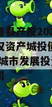 江苏睢县产投2024年债权资产城投债定融,睢县城市发展投资有限公司