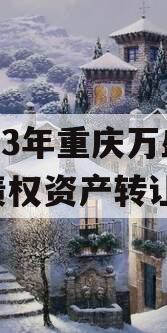 2023年重庆万盛国资债权资产转让